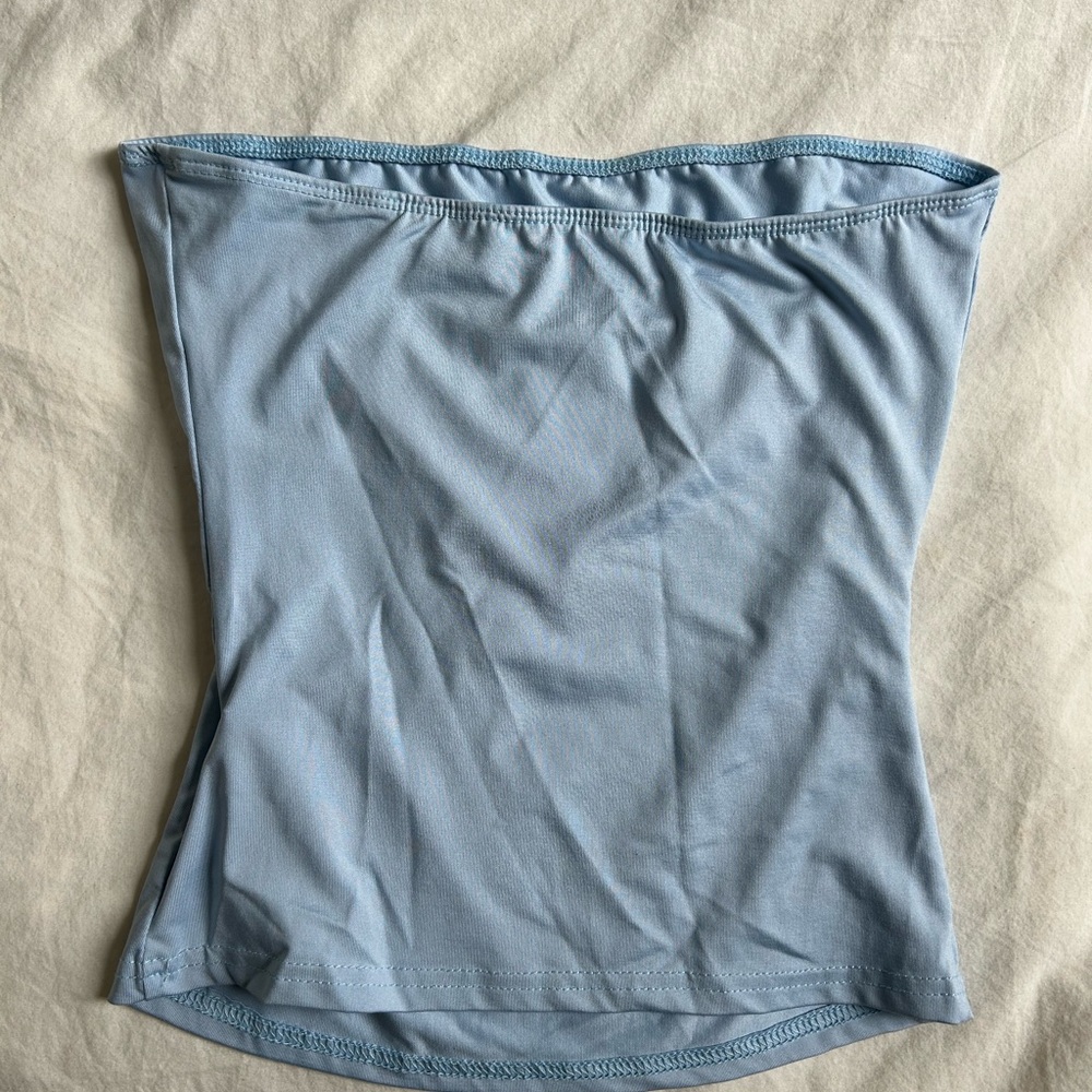 Light Blue Tube Top - Picture 2 of 3